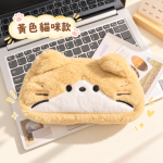 陽光下的療癒貓咪絨毛筆袋
